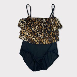 Longitude One Piece Swimsuit with leopard print